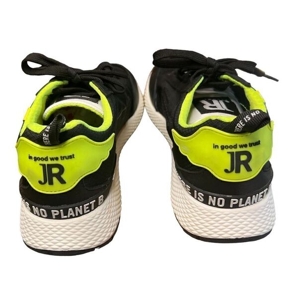 John Richmond Black & Lime Green Running Shoe Born in England NWOB Size 8 - Picture 7 of 9